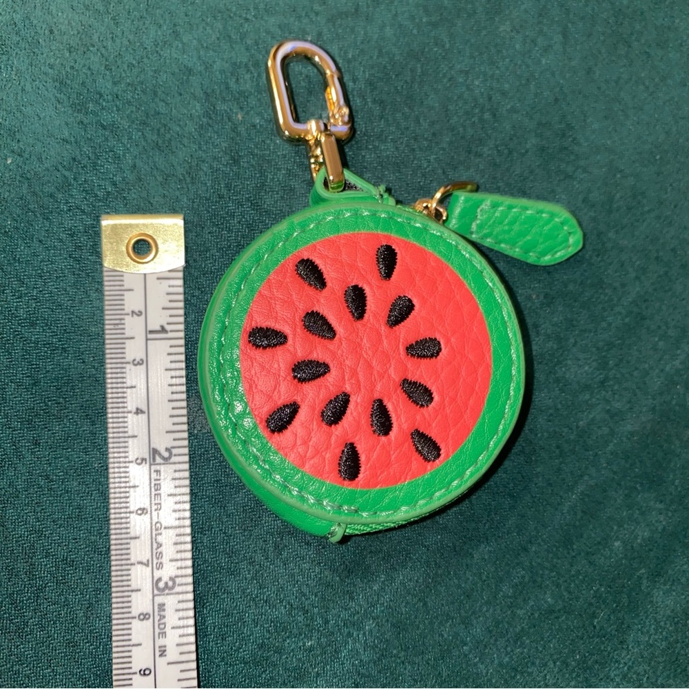 Watermelon fruit bag charm, coin purse or airtag holder - Picture 6 of 6
